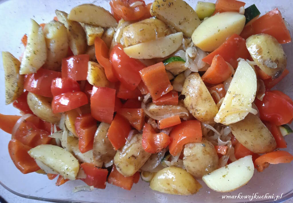 Warzywa przygotowane do pieczenia